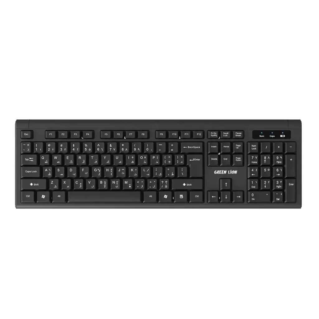 Green Lion Green Lion GKM-200 Wireless Combo Keyboard and Mouse – Black