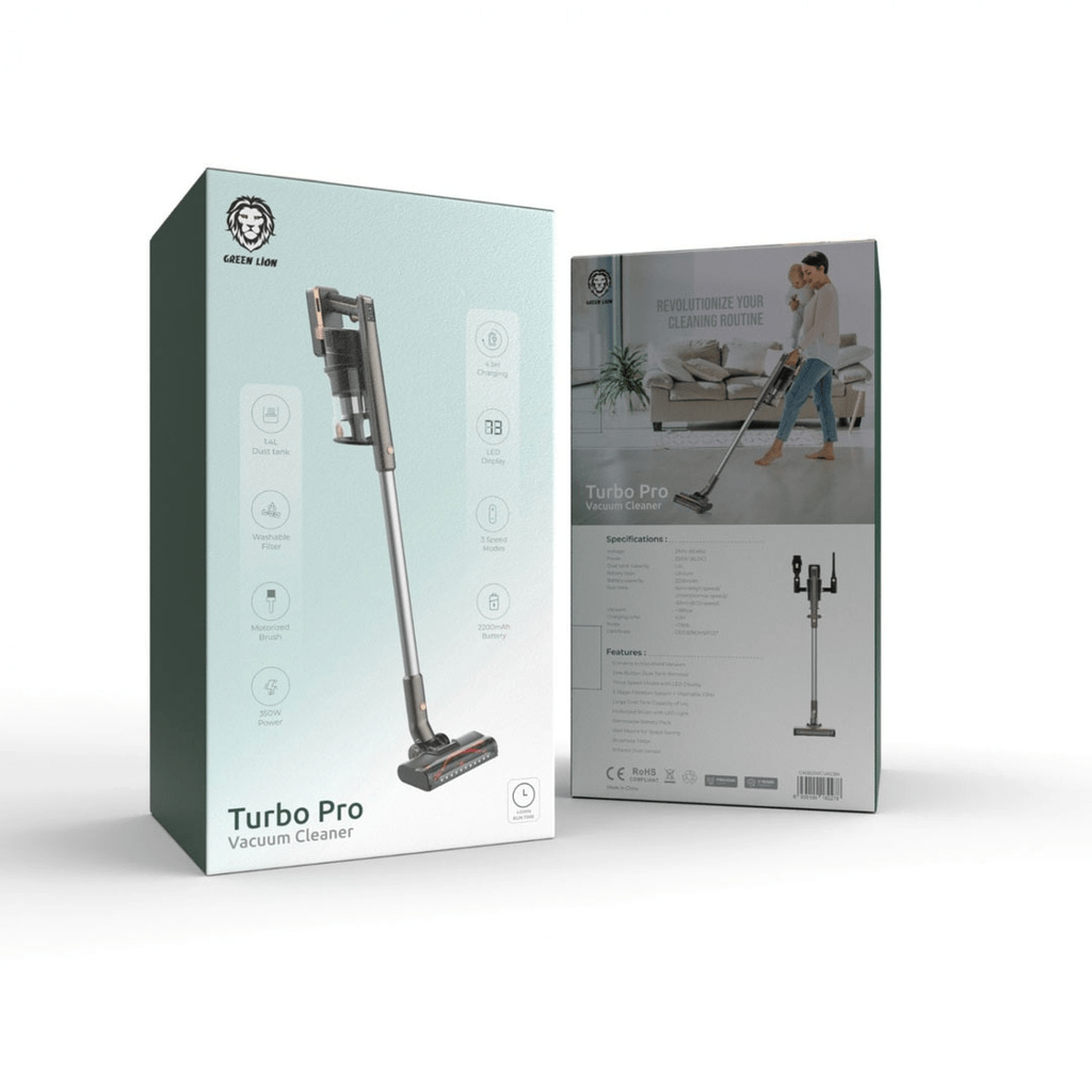 Green Lion Turbo Pro Vacuum Cleaner – Black