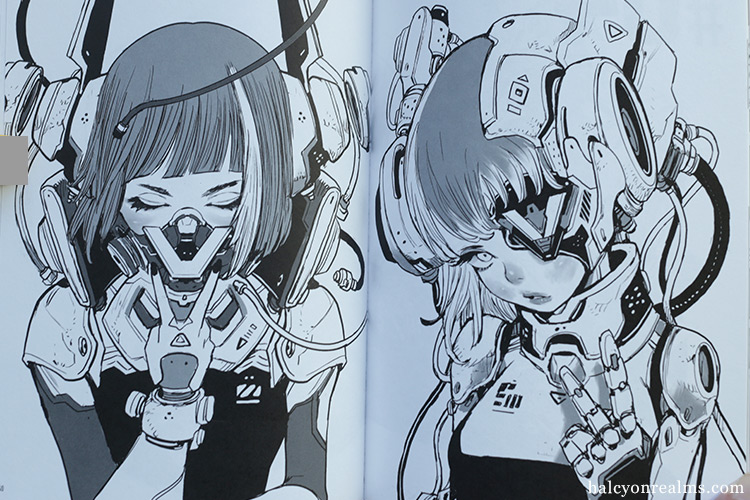 Acky Bright B/W Illustration Book Review - Halcyon Realms - Art