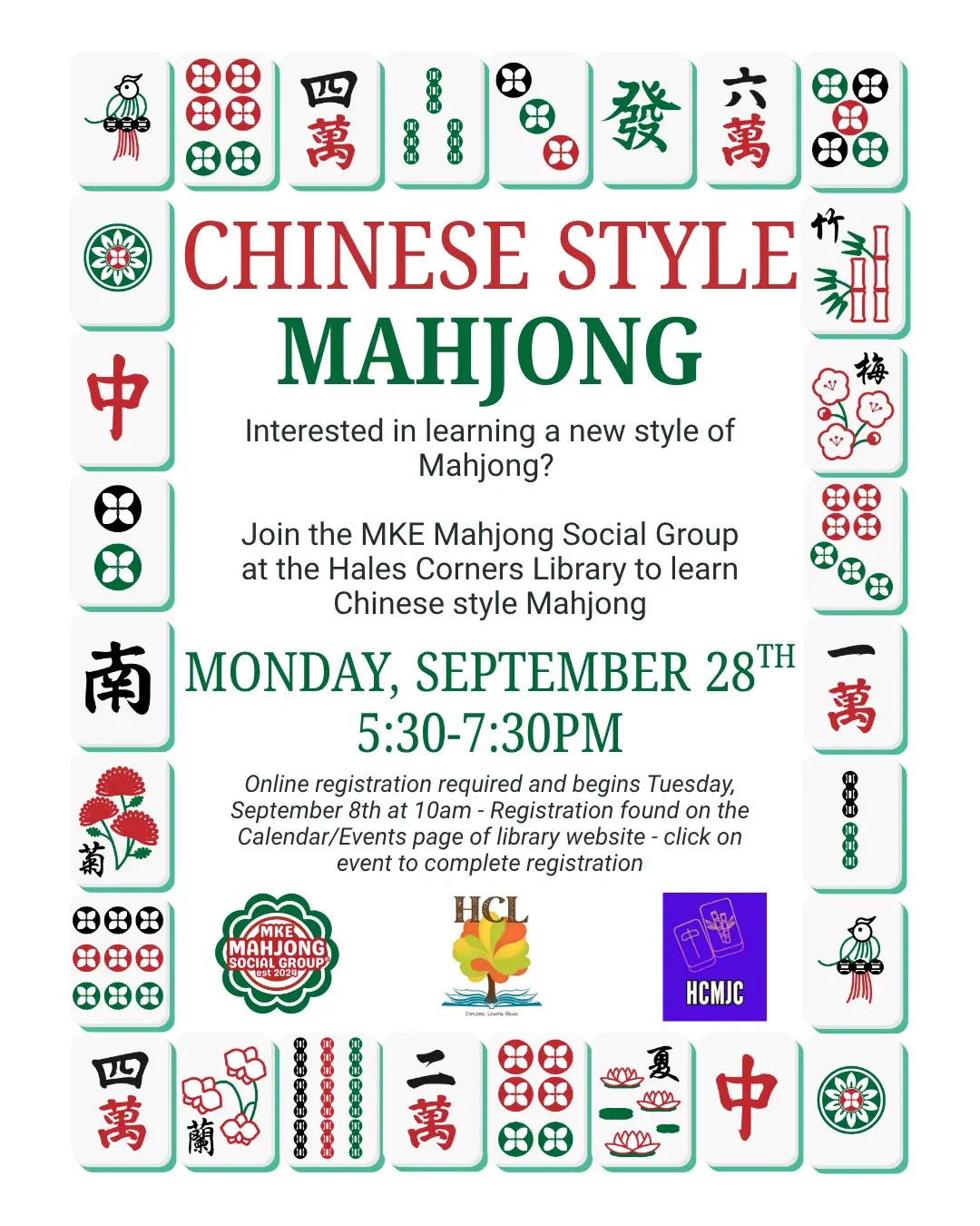 Learn Chinese style Mahjong