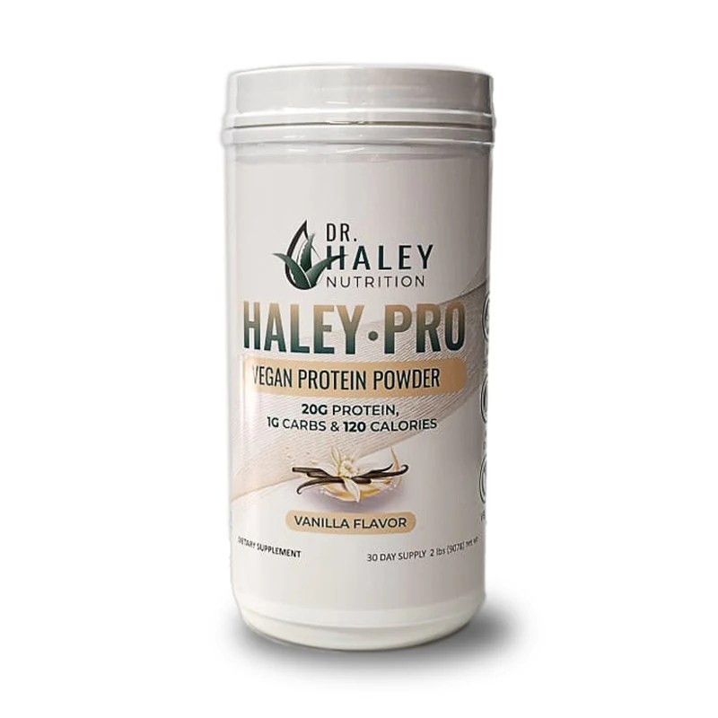 Haley Pro™ Vegan Protein Powder 30 servings canister