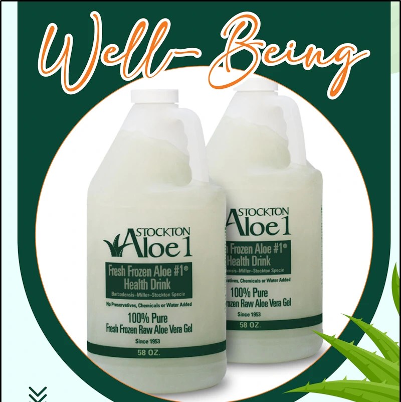 2 Bottles of Aloe Vera Framed