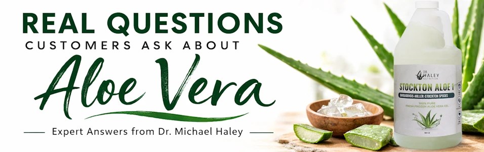 Real Questions about Aloe Vera Banner