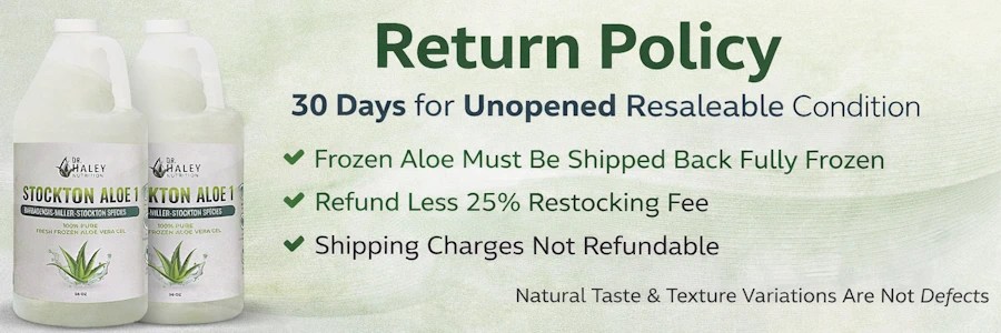 Haley Nutrition Return Policy