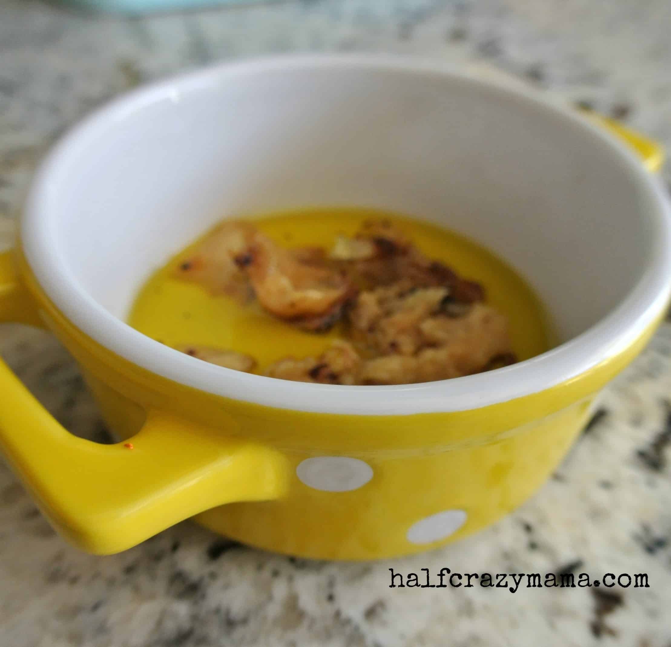 garlic dipping.