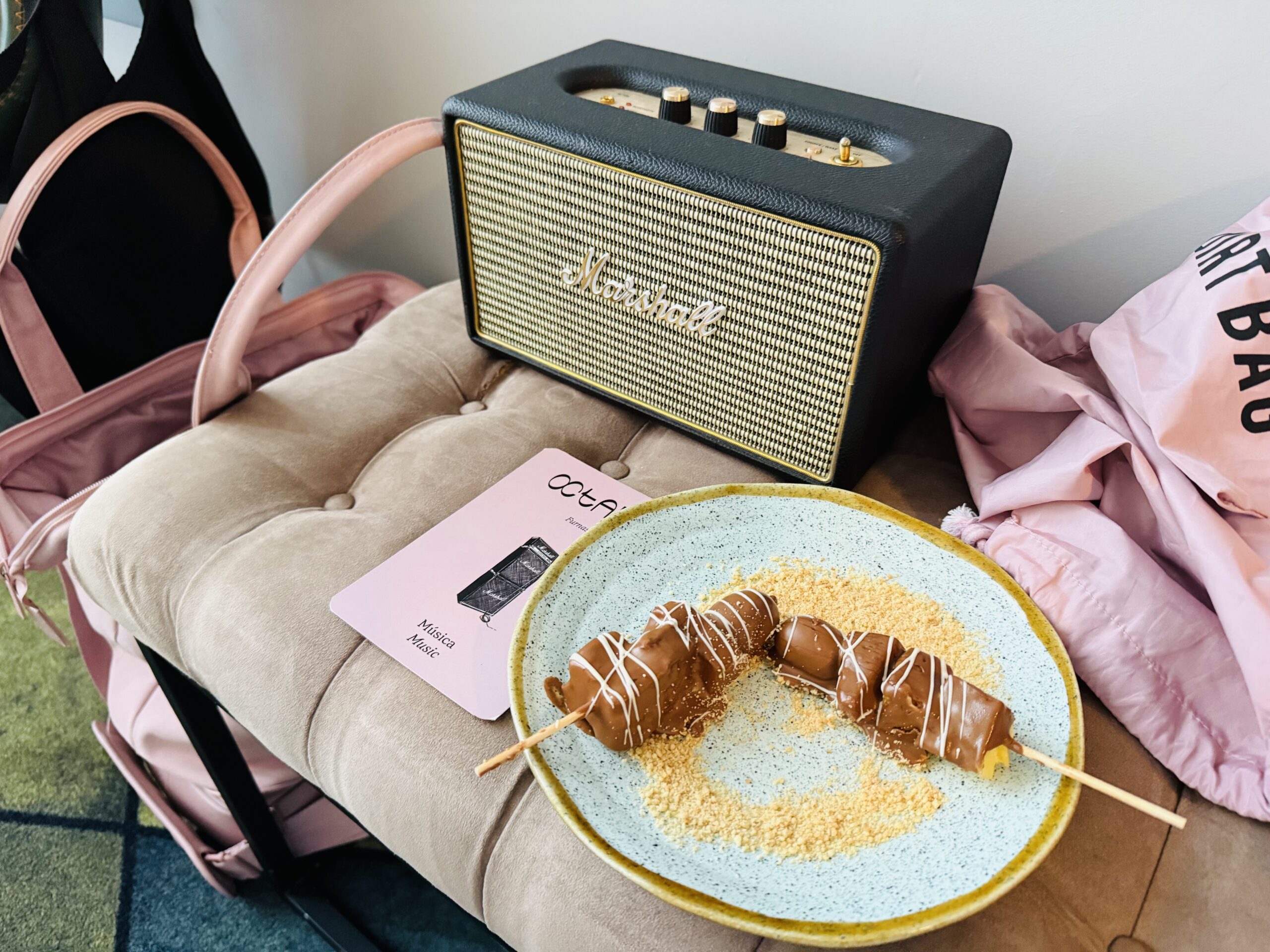 Octant Hotel Furnas with a baby