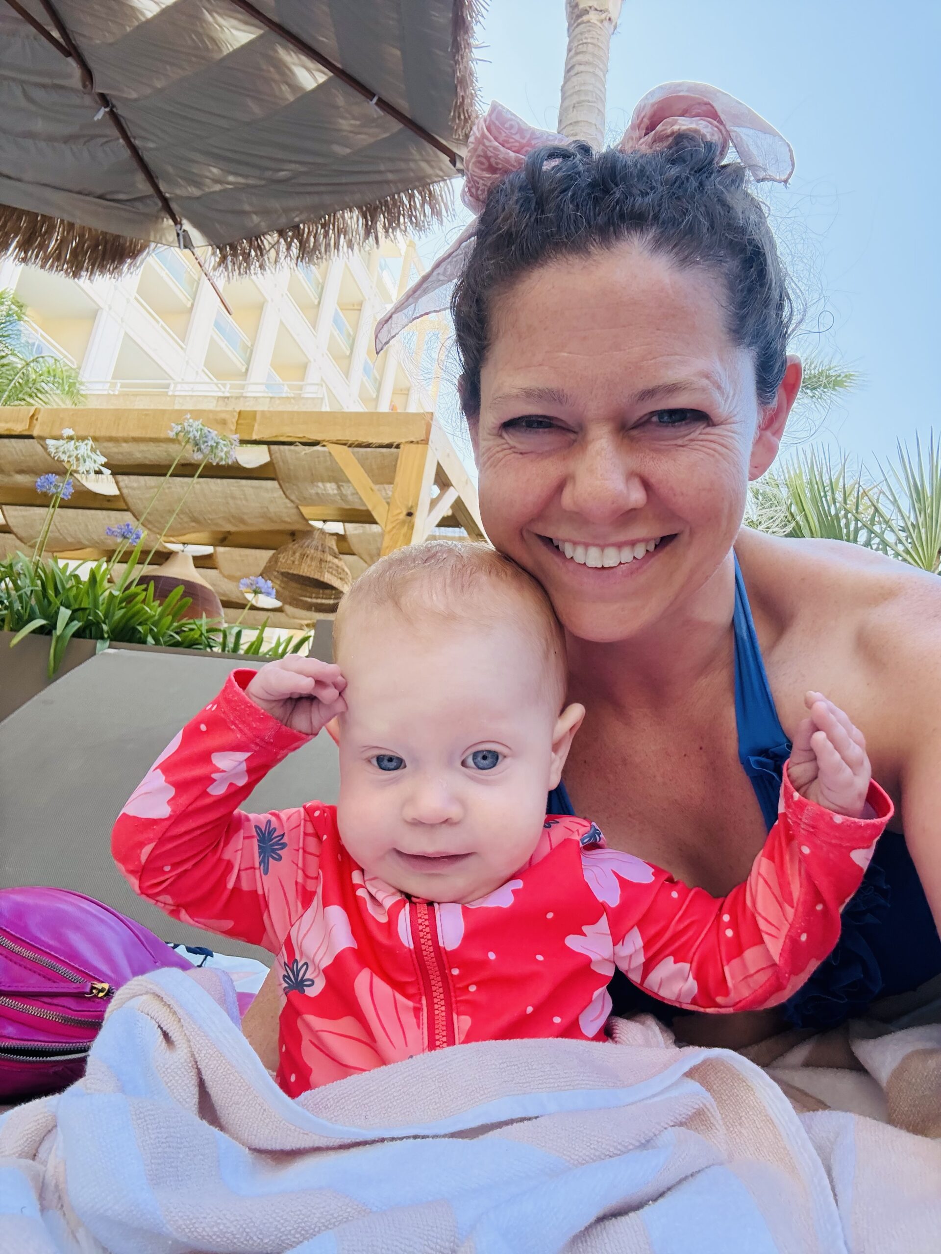 with a baby