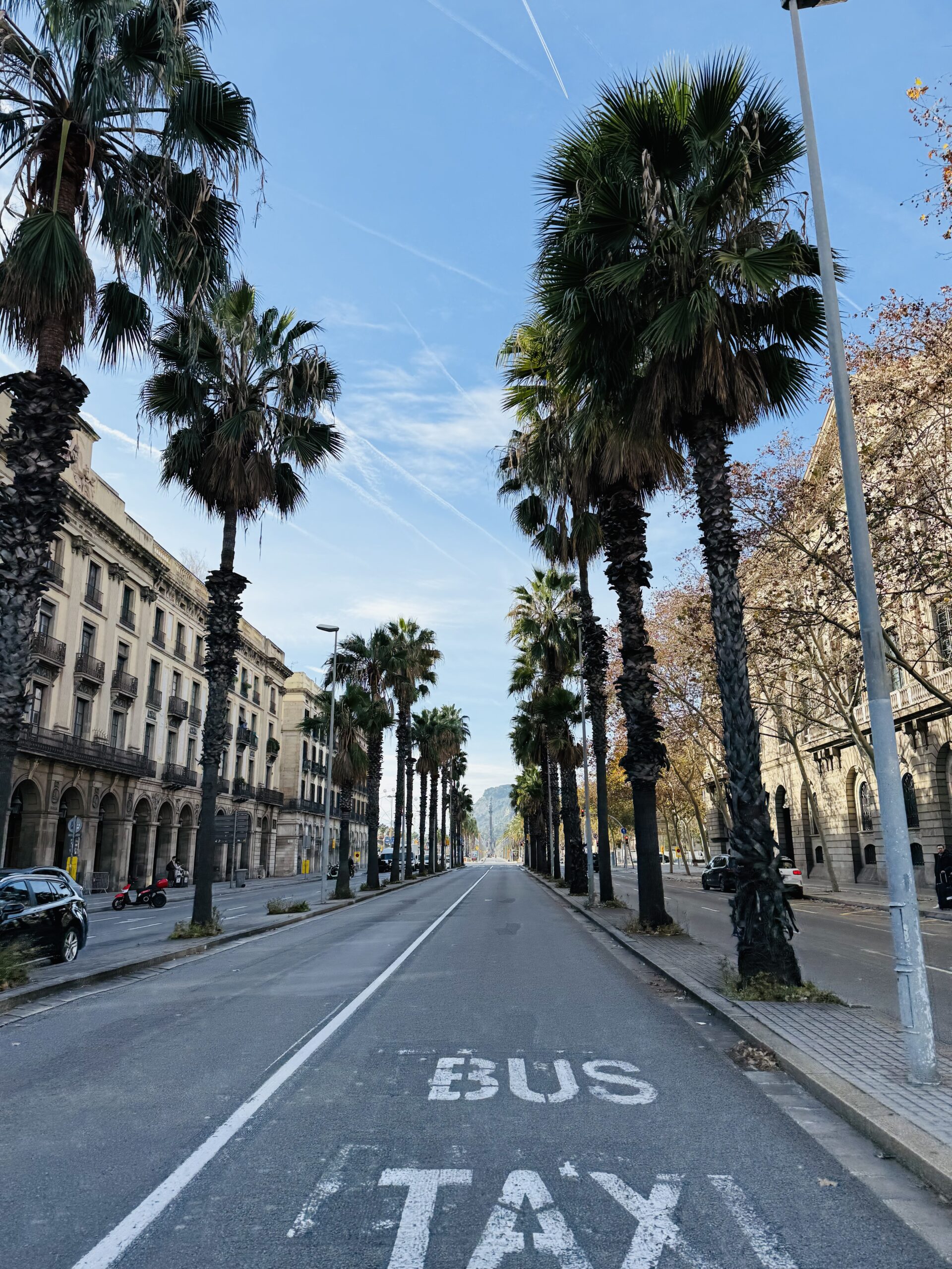 Road in Barcelona, Spain