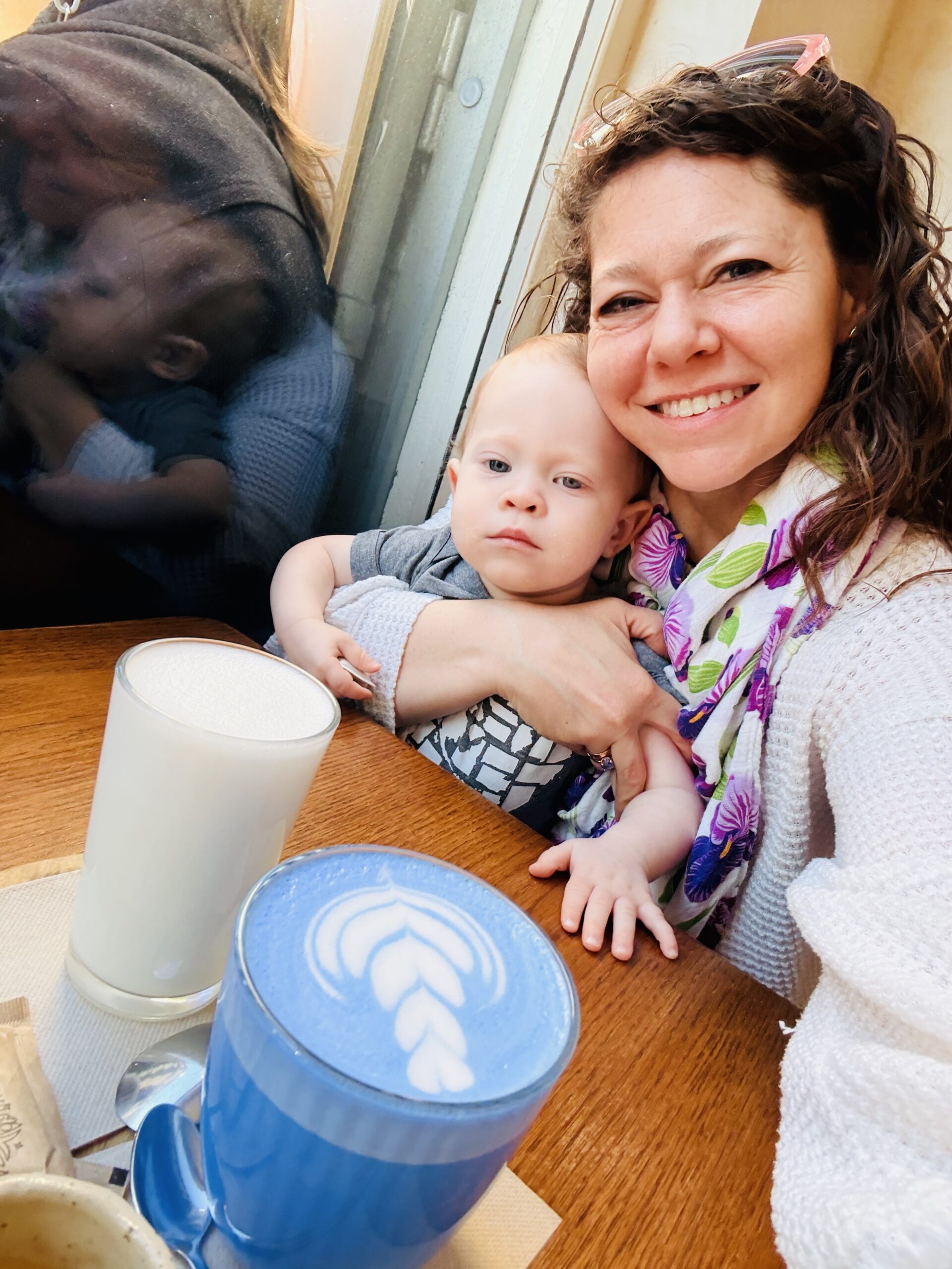 Blue Latte at Bloome in Barcelona