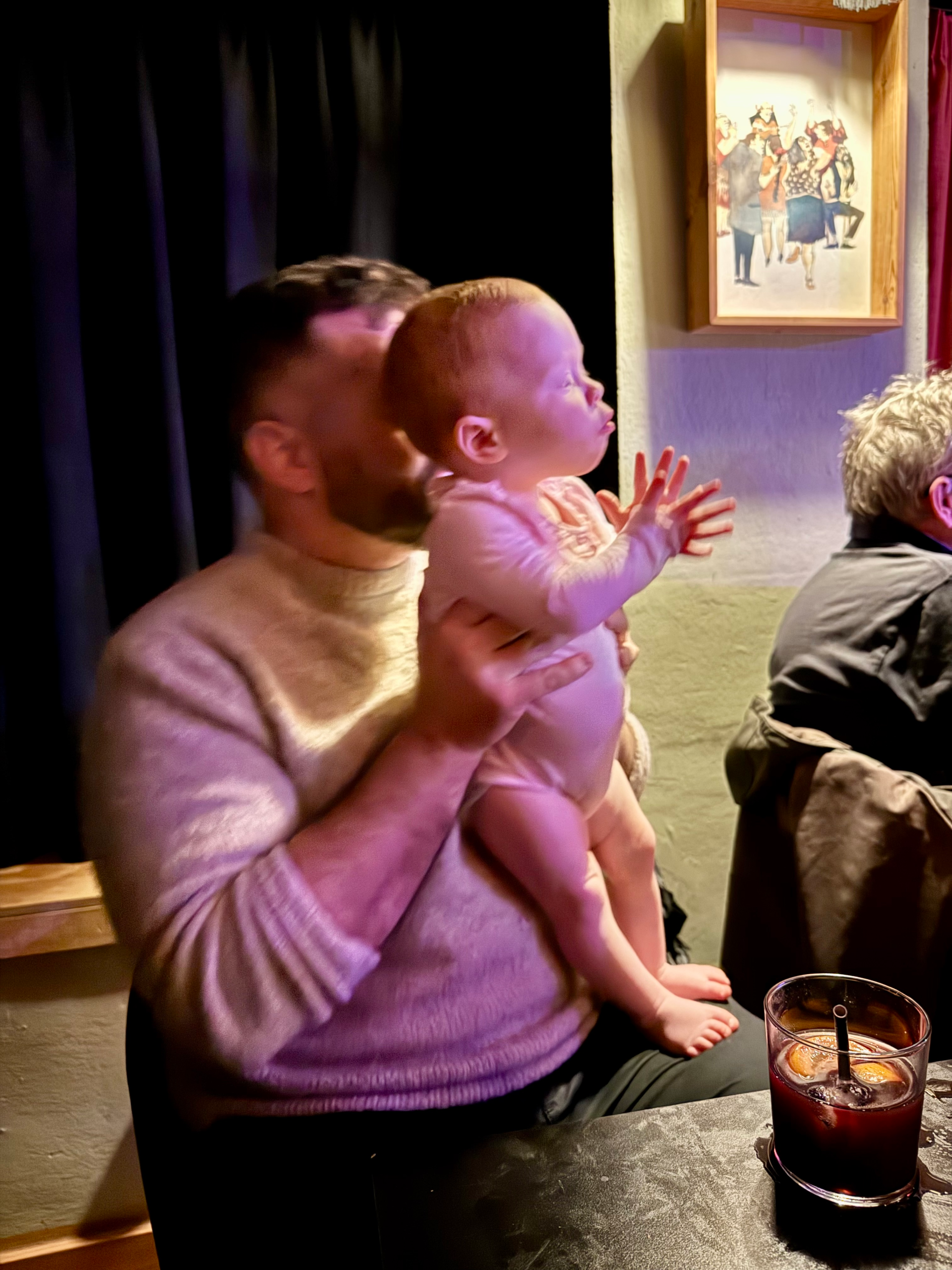 Toddler at the flamenco show