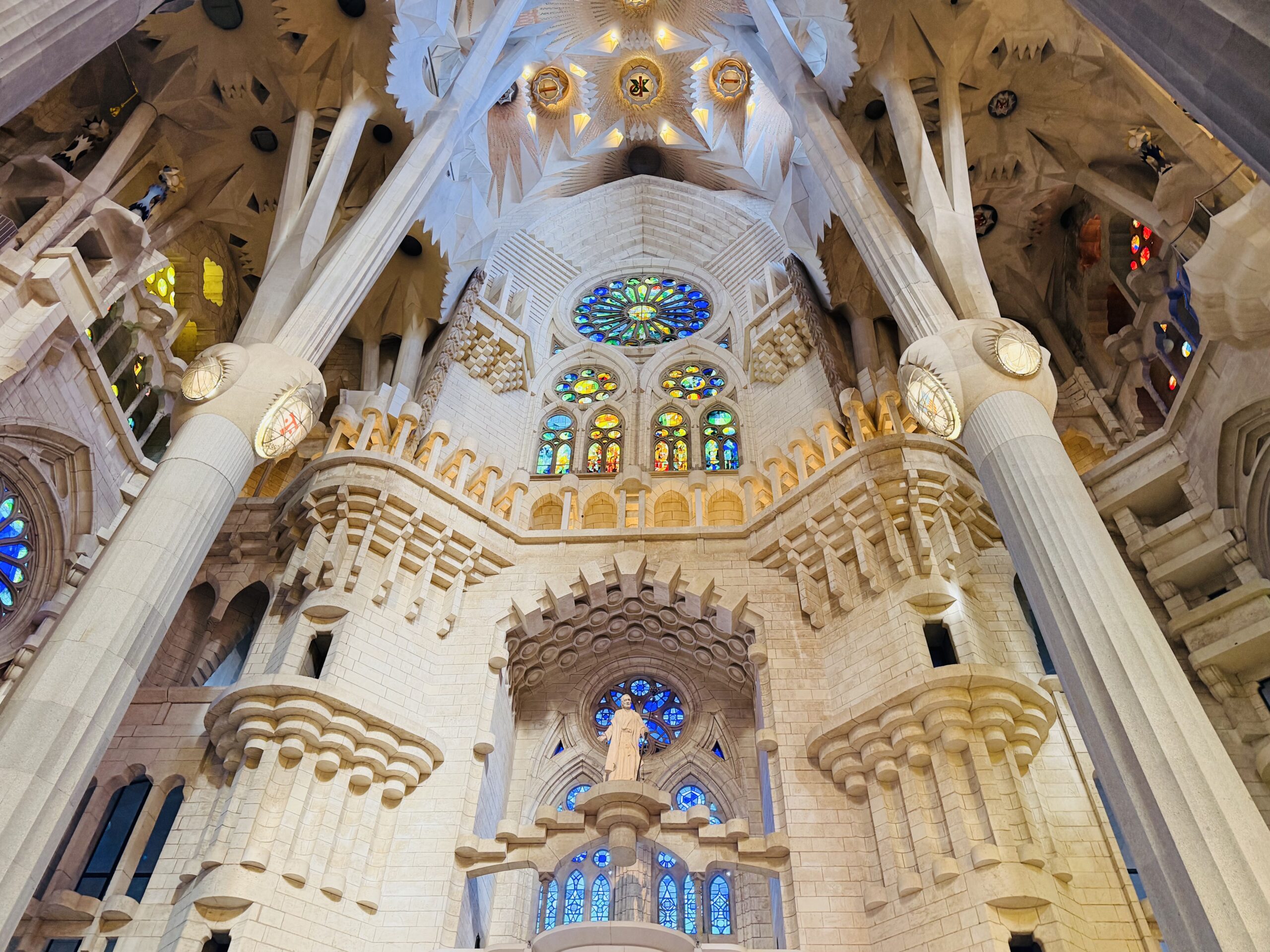 The interior of the Sagrada Família