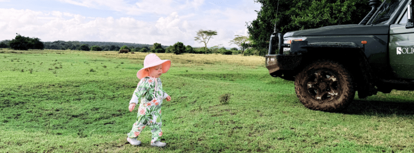 Toddler on Safari