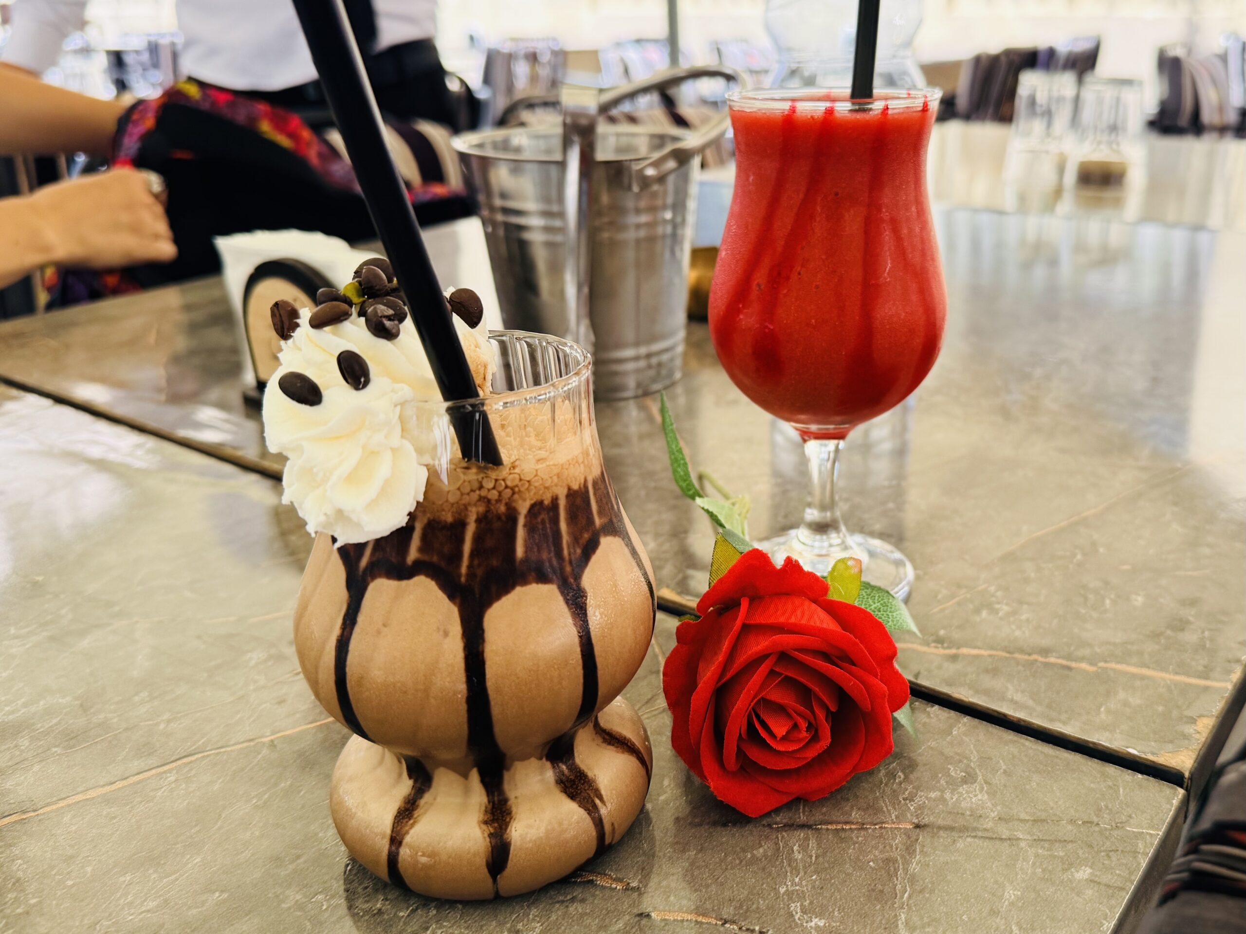 Mocha and Strawberry juice in Aleppo