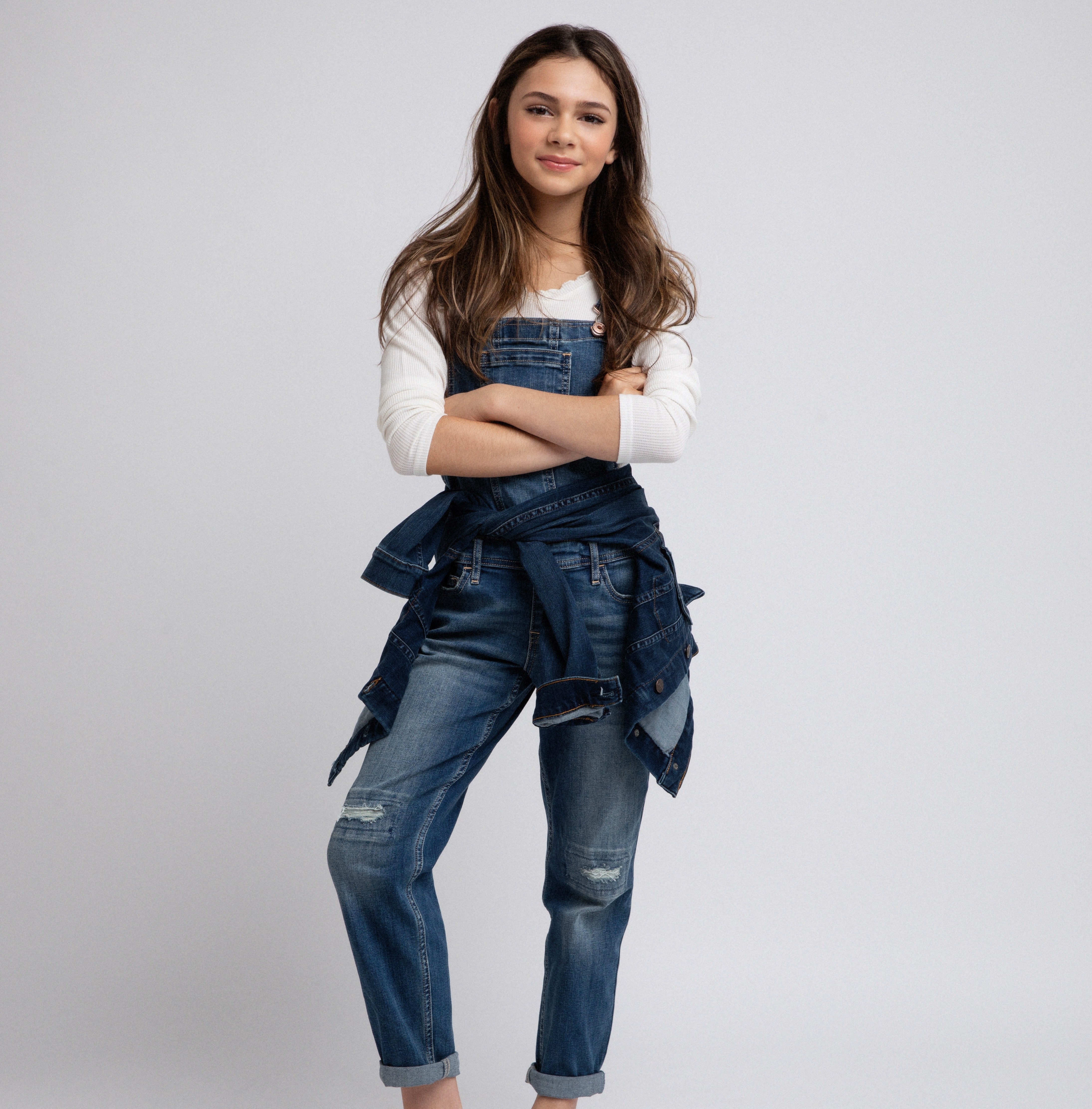 Halle Dolce Editorial Photoshoot Overalls