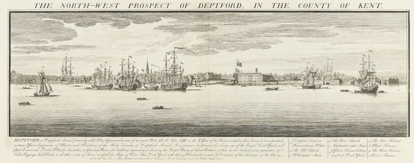 The North-West Prospect of Deptford, in the County of Kent (Wikimedia Commons)