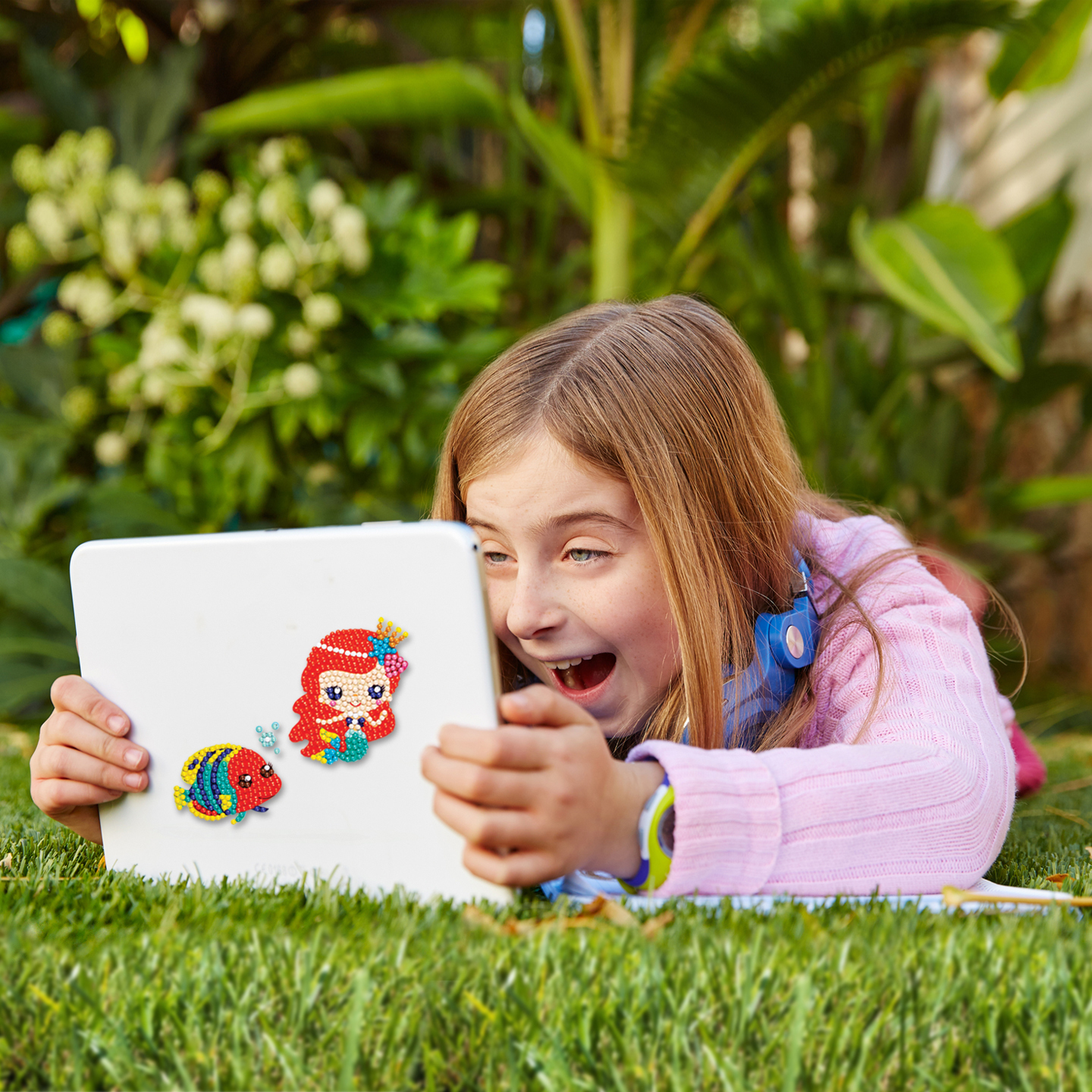 A girl with a laptop