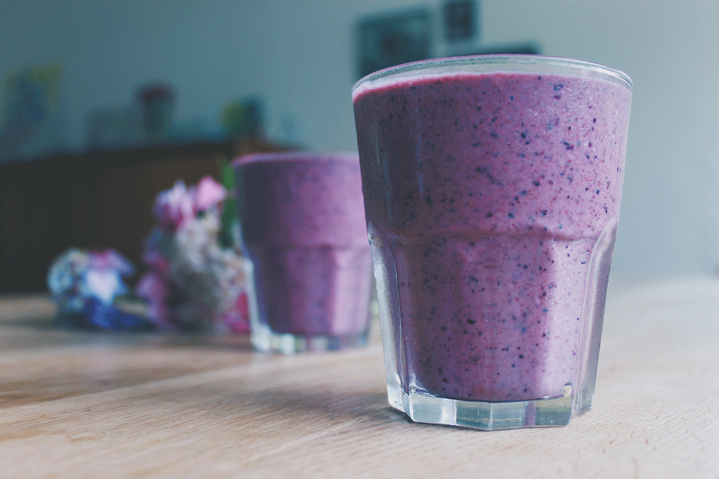 ¡Al rico smoothie de arándanos!