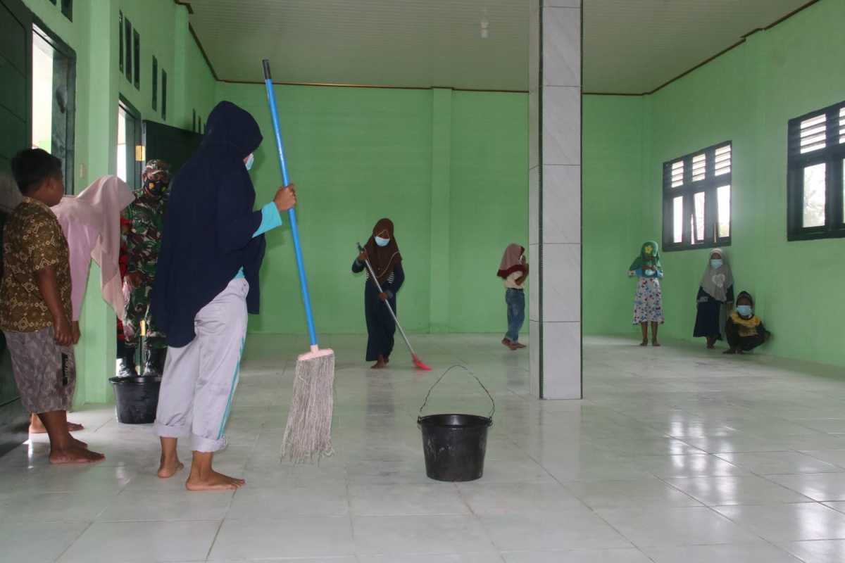 TPA Nurul Salamah Mulai Ramai, Paska Di Renovasi Satgas TMMD 110 –  HaluanSumatera.com