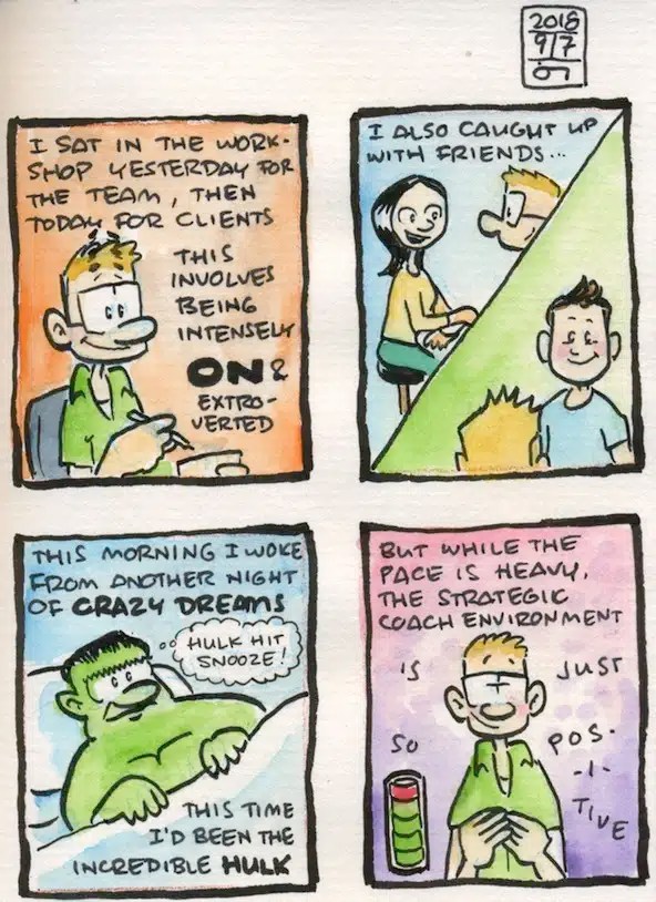 comic: friends and work in Toronto