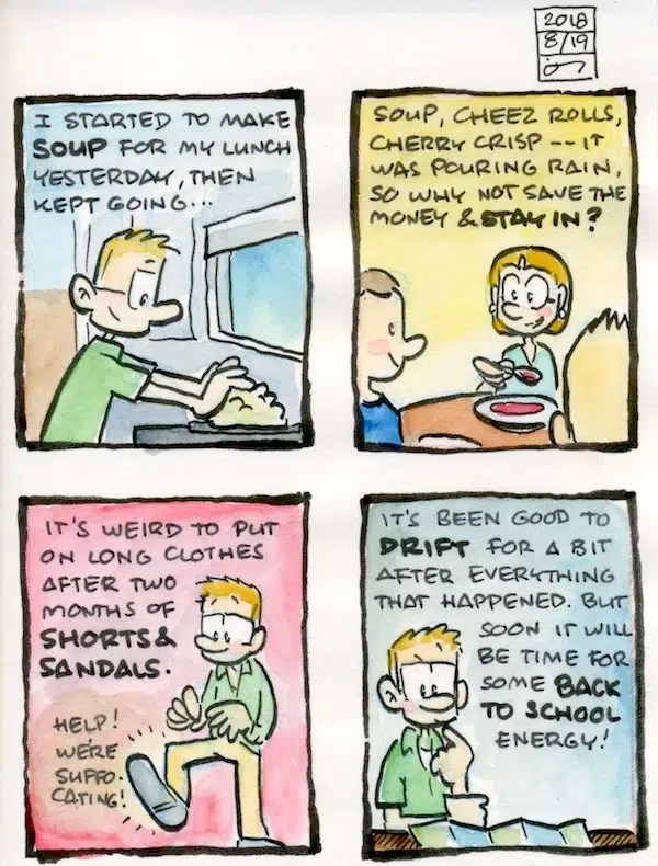 comic 1: Staying in for supper