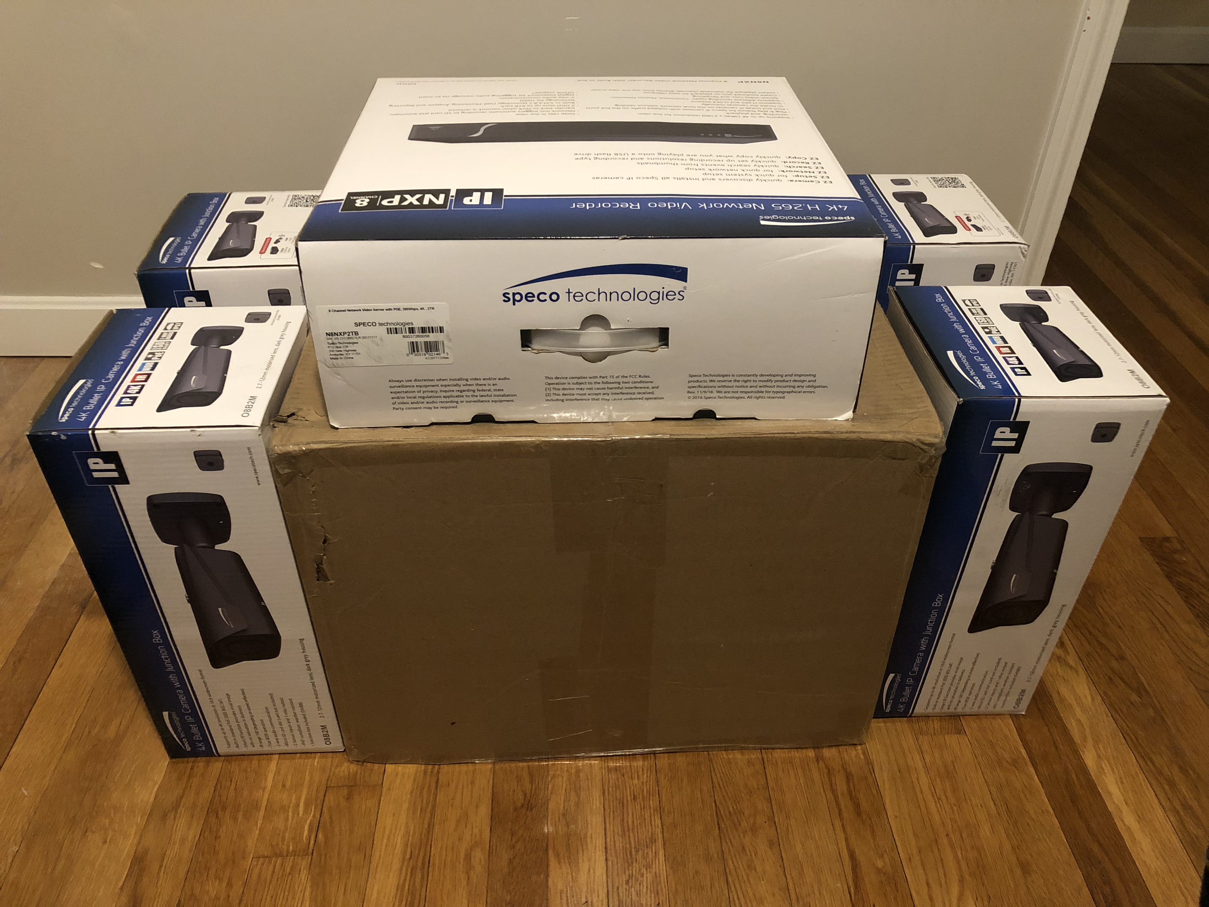 Residential security camera installation project