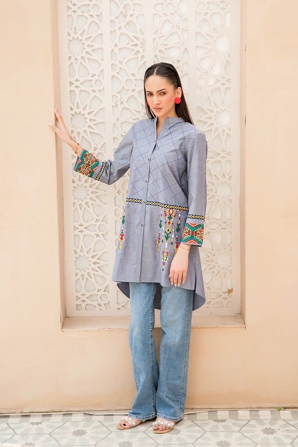Denim-Kurta