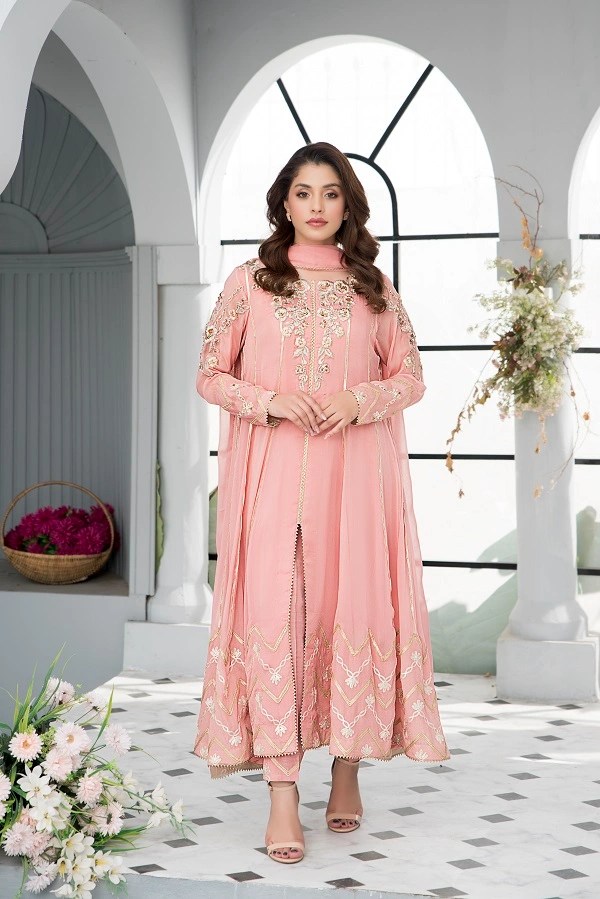 3 Pc-Luxury Outfit Peach