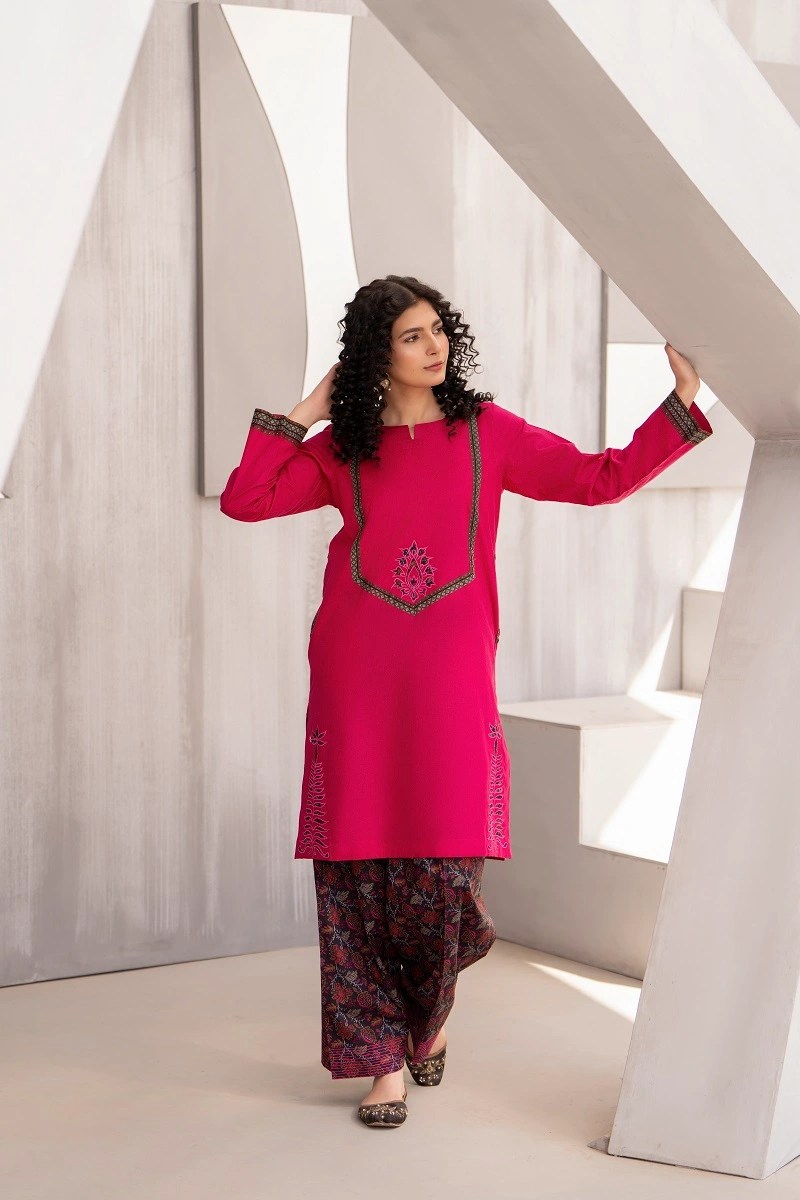 Graceful Cambric Lawn Suit