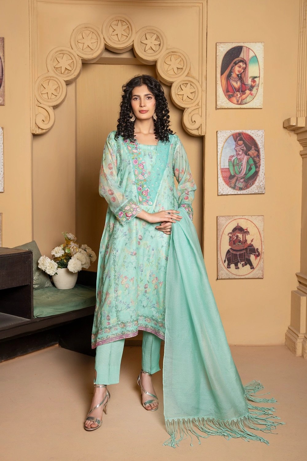 Ethereal Silk Khadi Ensemble
