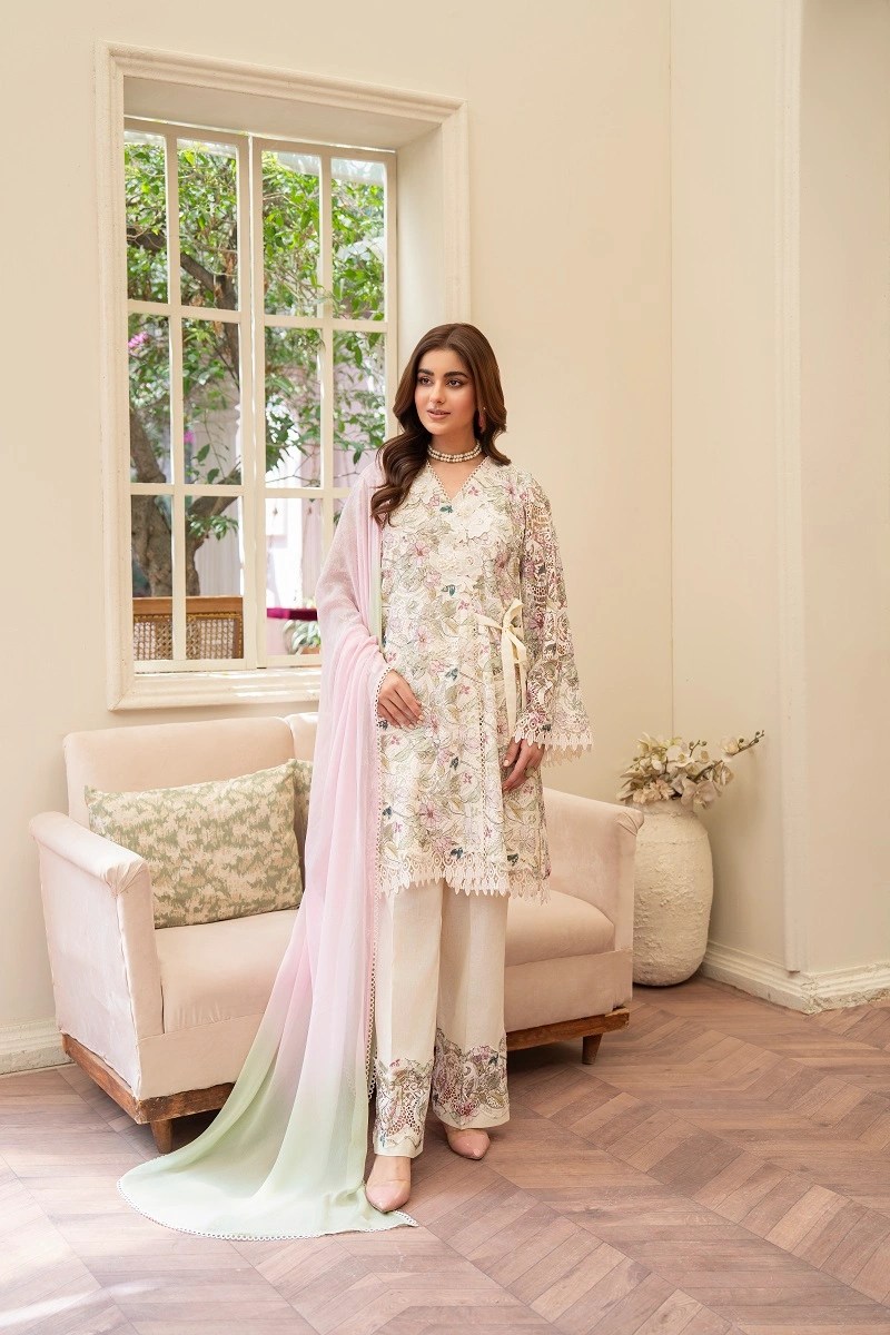 Ethereal Bloom Schiffli Ensemble