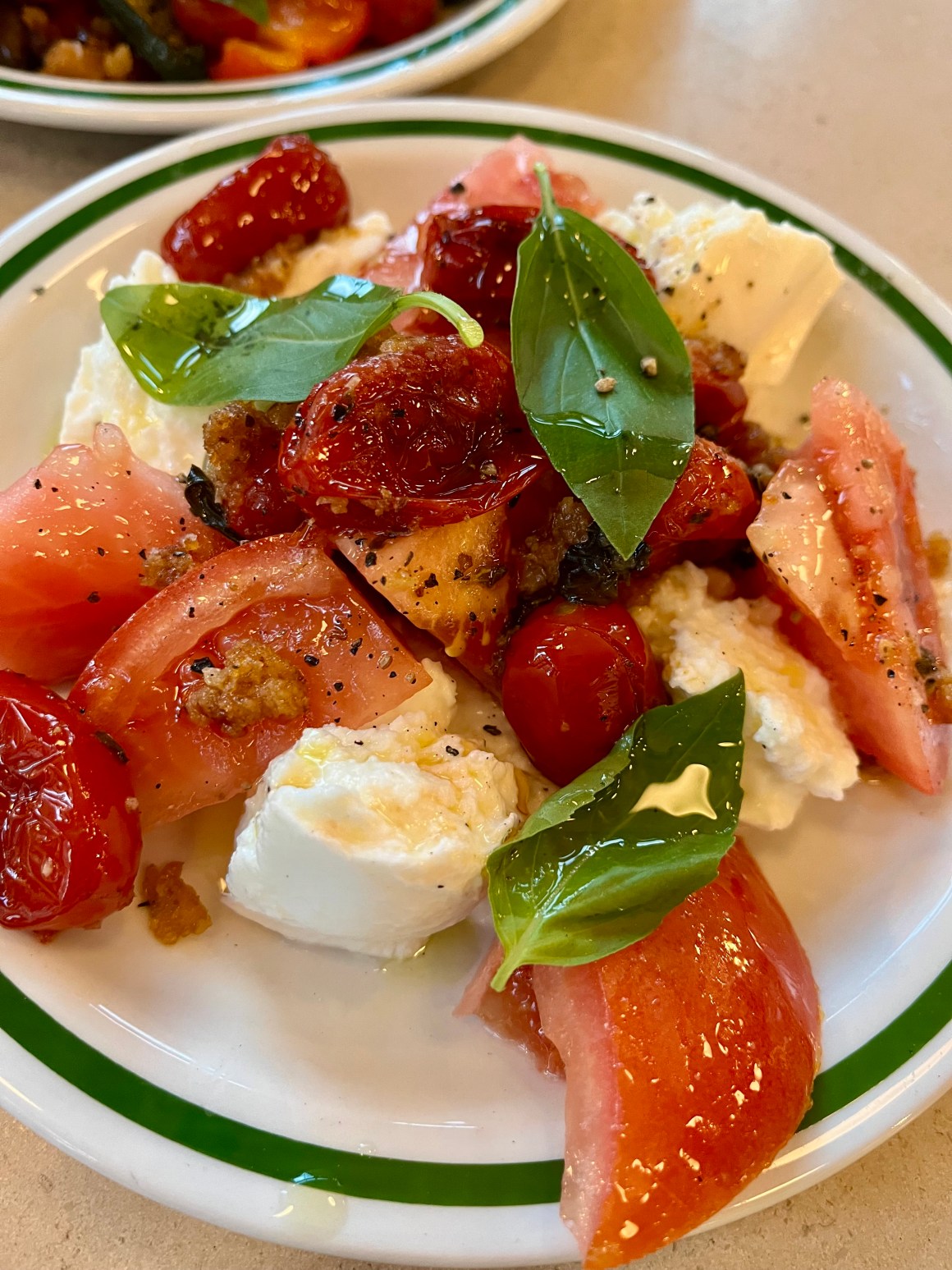 Buffalo Mozzarella with Marinated San Marzano Tomatoes Corner Shop