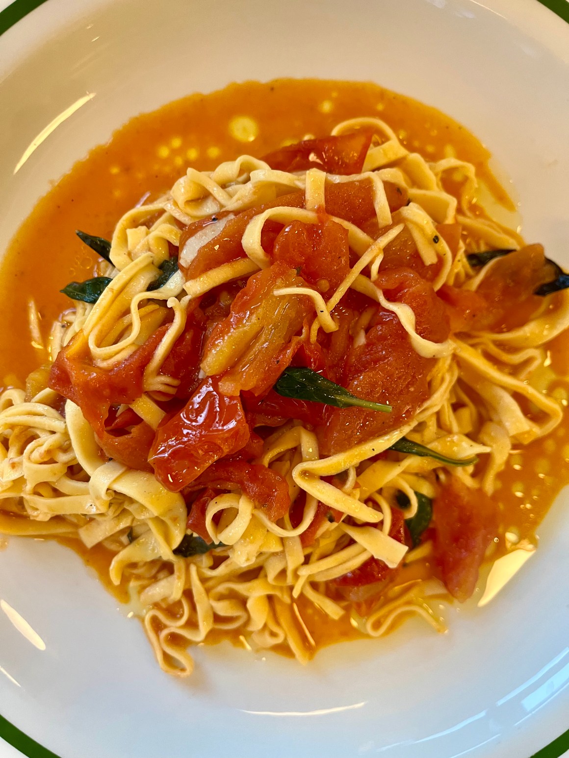 Tagliolini with Tomato & Basil Corner Shop