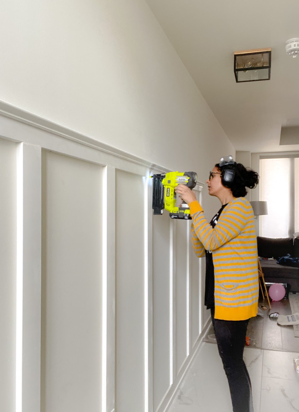 DIY Board and Batten Accent Wall Hallway Hana's Happy Home