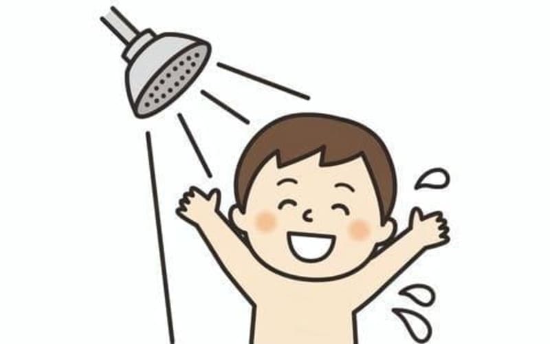 浴びる