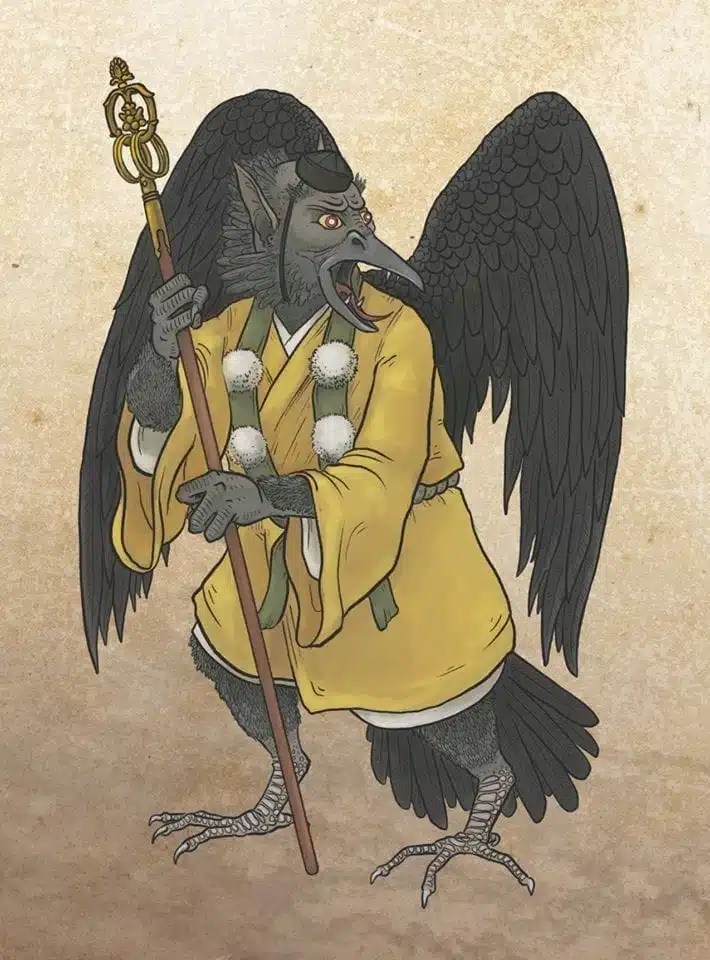 Tengu (天狗): Seres misticos das montanhas 3 Karasu Tengu
