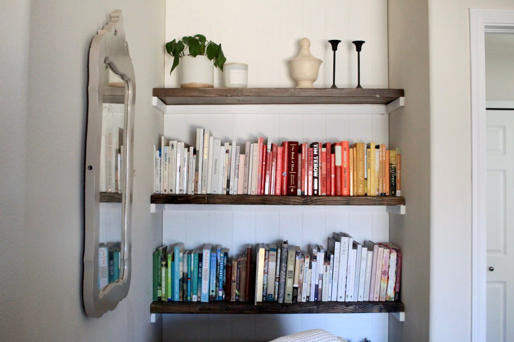 DIY open shelves