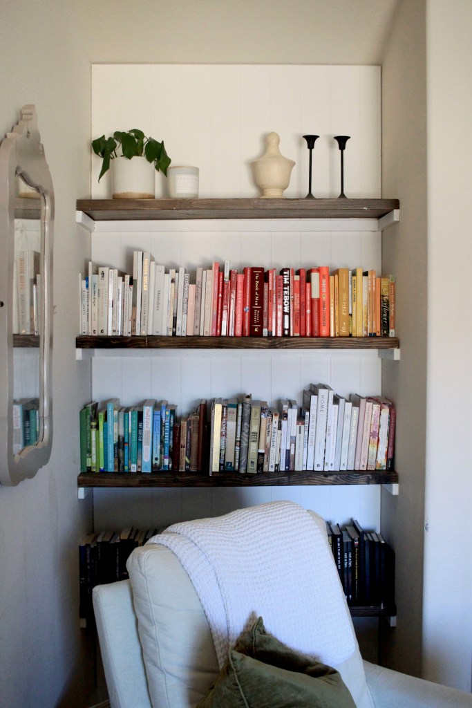 DIY open shelves
