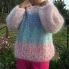 patchwork15 handgebreide mohair trui PATCHWORK