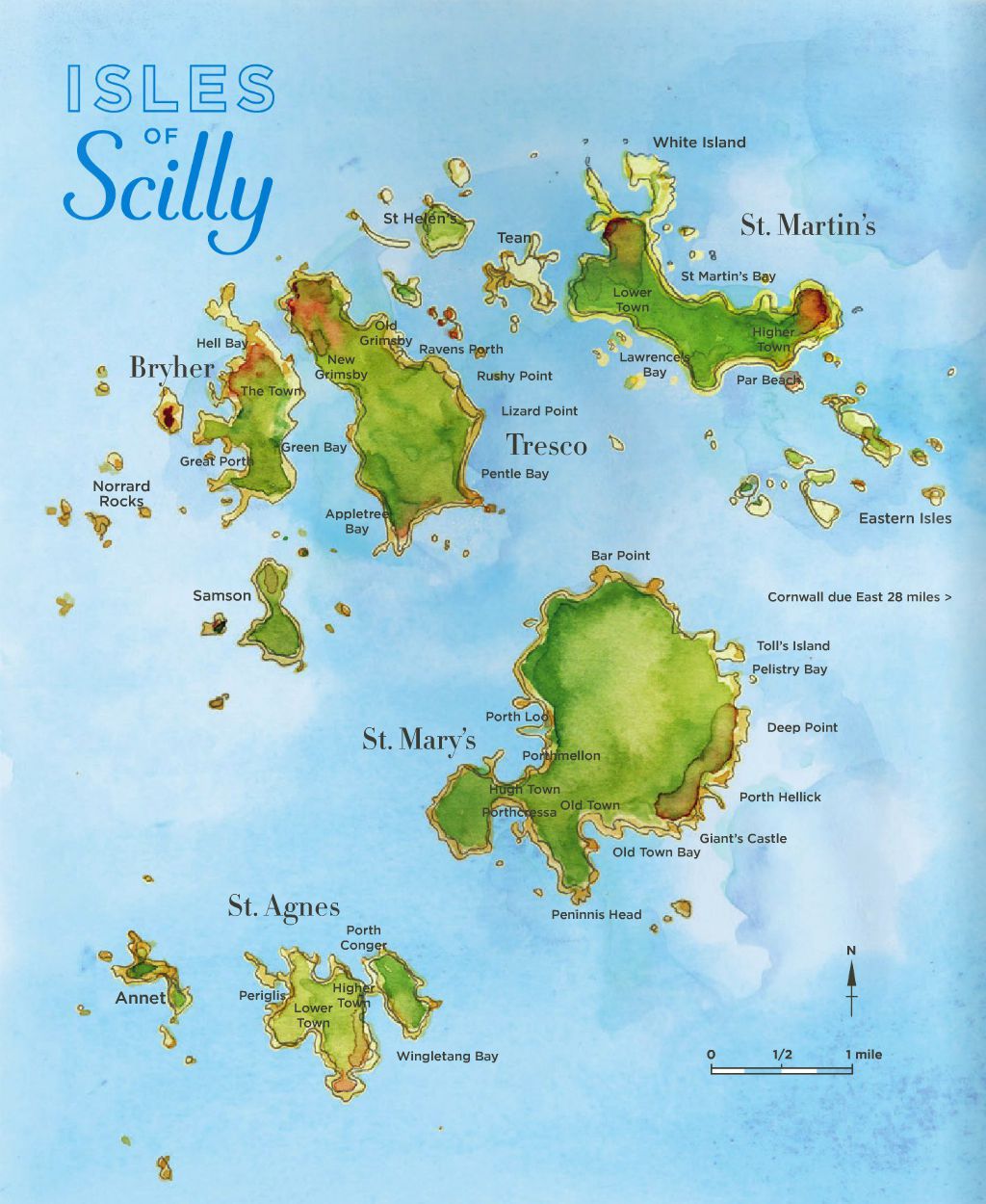 We Re Off To The Isles Of Scilly Hand Luggage Only Travel Food Scilly Isles Map 