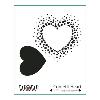 Confetti Heart stencil