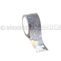 Washi Tape 'Bloomy on Dark Petrol'