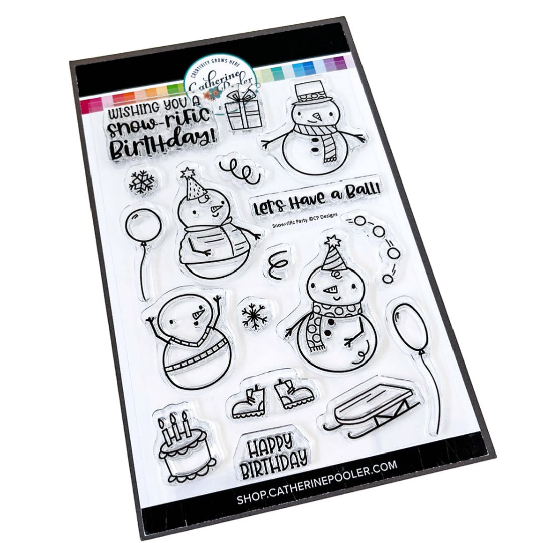 Snow-Rific Party Stamps