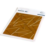 Abstract Triangles Hot Foil Plate