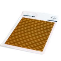 Diagonal Stripe Hot Foil Plate 