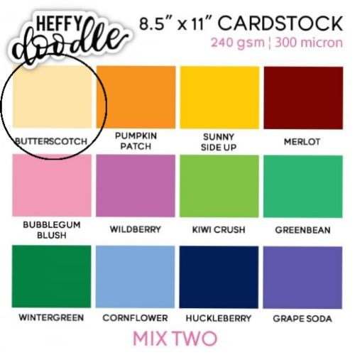Butterscotch Cardstock (5 pieces)
