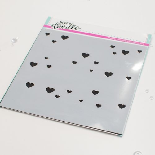 Layering Hearts Stencil