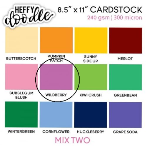 Wildberry Cardstock (5 pieces)