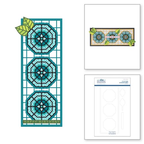 Stylized Floral Kaleidoscope Slimline