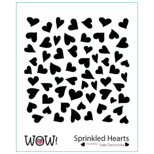 Sprinkled Hearts Stencil