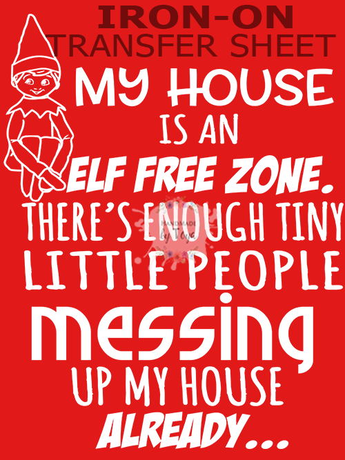 elf iron on transfer